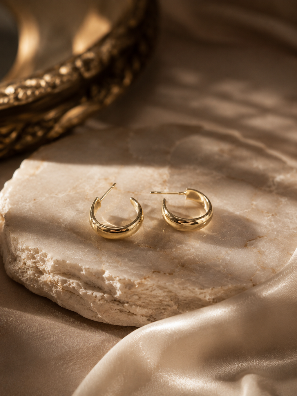 Aesthetic Gold Earring Set – Combo Pack of Studs, Hoops & Pearl Huggies