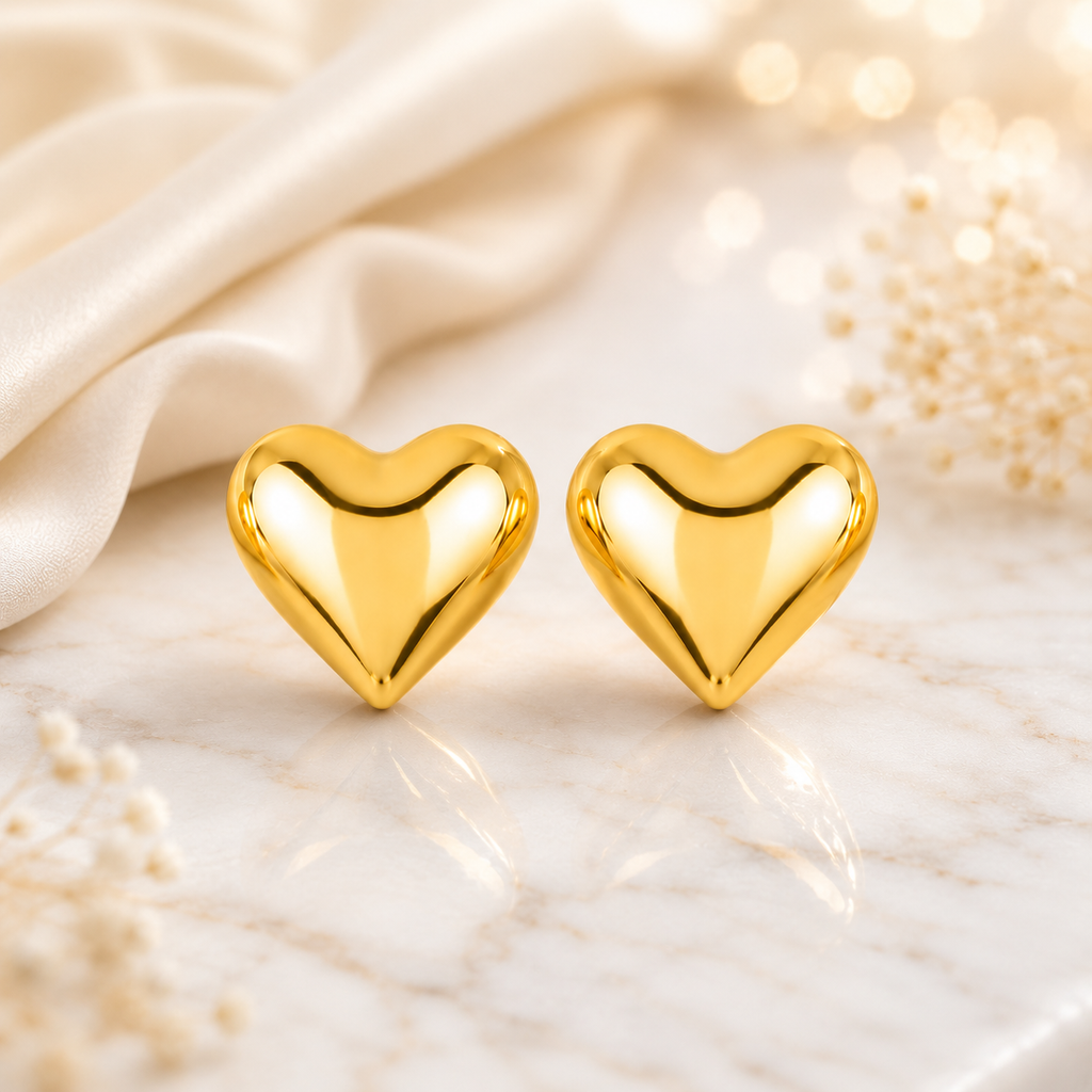 Aesthetic Gold Earring Set – Combo Pack of Studs, Hoops & Pearl Huggies