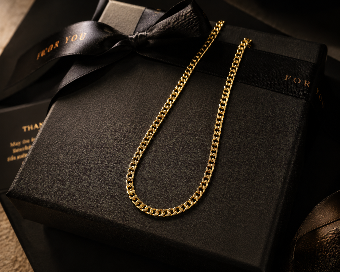 Classic Gold Curb Chain Necklace | Sleek Everyday Layering Chain
