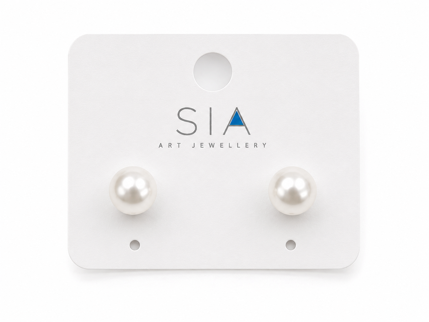Classic Pearl Stud Earrings in 925 Sterling Silver | Everyday Minimalist Jewellery
