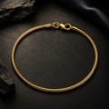 Classic Gold Snake Chain Bracelet | Sleek Minimalist Wristband