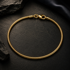 Classic Gold Snake Chain Bracelet | Sleek Minimalist Wristband