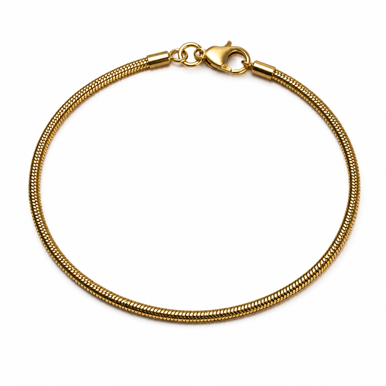 Classic Gold Snake Chain Bracelet | Sleek Minimalist Wristband