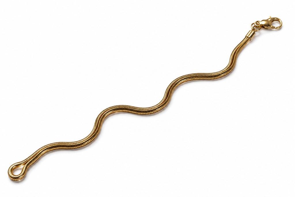 Classic Gold Snake Chain Bracelet | Sleek Minimalist Wristband