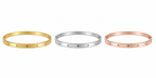 Gold Plated Celestial Star Bangle | Engraved Star Motif Hinged Cuff